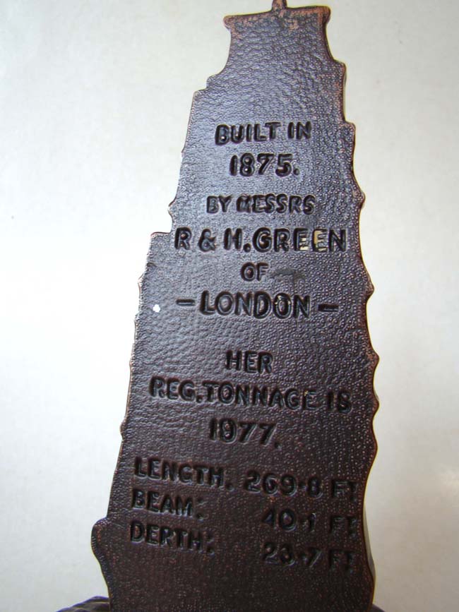 A vintage single bookend circa 1935 depicting the Iron Barque Macquarie built in 1875 — image 2